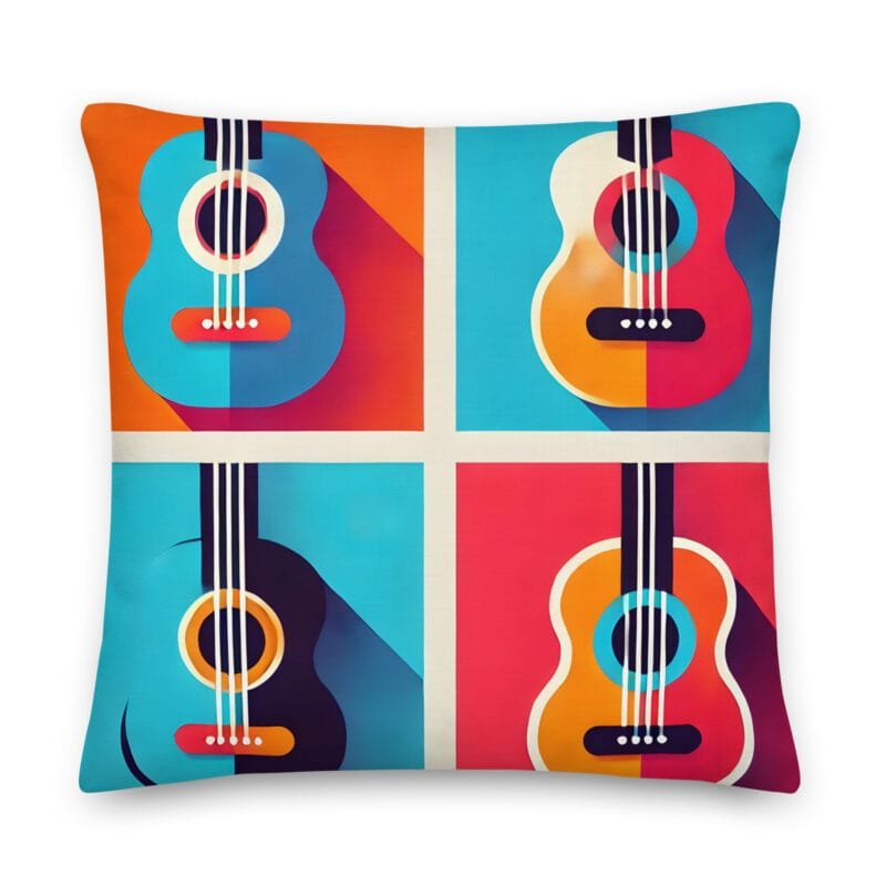 Coussin cadeau guitaristes
