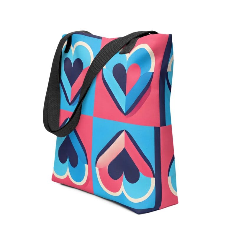 Sac coeurs rose et bleu