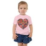 toddler-staple-tee-pink-front-6791da849f8f6.jpg T shirt enfant bébé coeur colorés