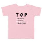 toddler-staple-tee-pink-front-67986fe5368cd.jpg T-shirt personnalisé à offrir rigolo