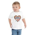 T shirt enfant bébé coeur colorés