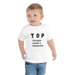 toddler-staple-tee-white-front-67986fe536594.jpg T-shirt personnalisé à offrir rigolo