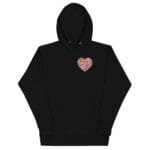 unisex-premium-hoodie-black-front-678fb097619bb.jpg Sweatshirt à capuche Coeur