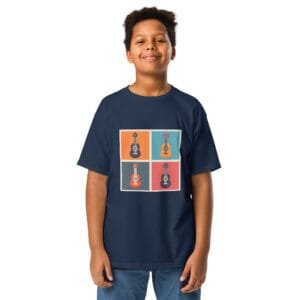 T shirt enfant bébé guitares original
