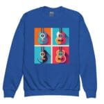 idée cadeau : offrez un sweatshirt à motif guitares