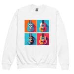 idée cadeau : offrez un sweatshirt à motif guitares