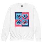 youth-crew-neck-sweatshirt-white-front-679daf237a563.jpg idée cadeau : offrez un sweatshirt à motif coeur rose et bleu